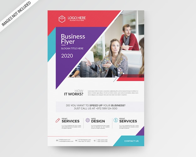 PSD business flyer template