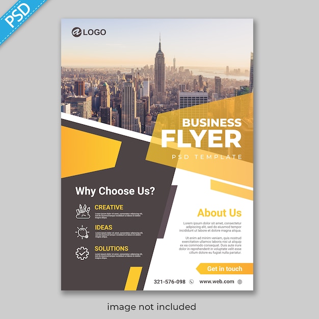 PSD business flyer template