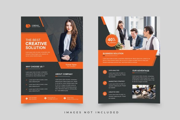 PSD business flyer template