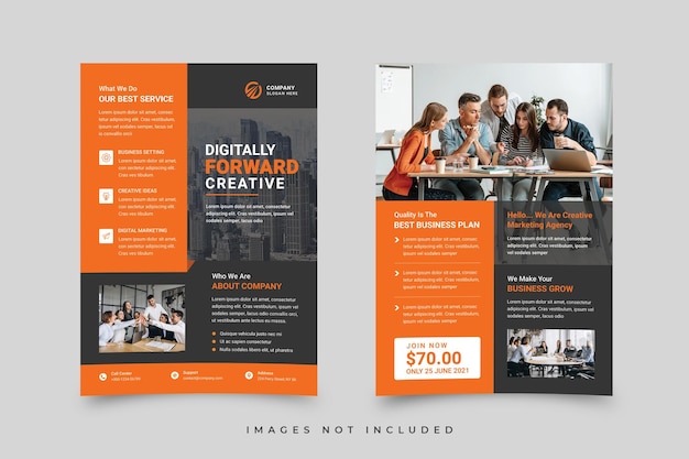 PSD business flyer template