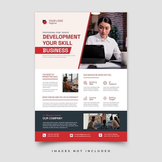 PSD business flyer template