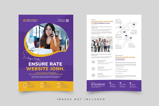 PSD business flyer template