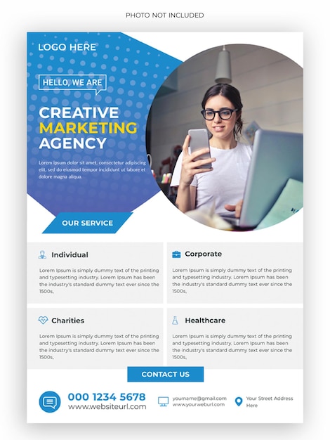 PSD business flyer template