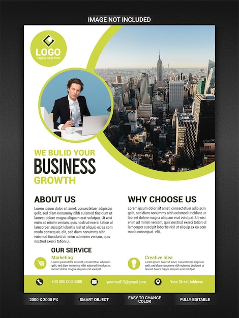 PSD business flyer template