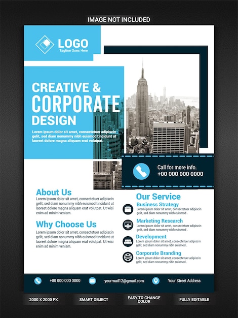 PSD business flyer template