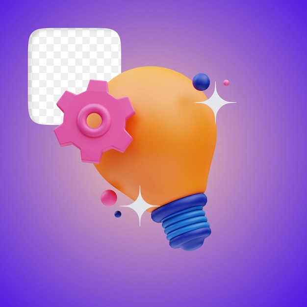 PSD business icon strategy 3d illustration