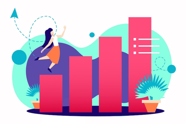 PSD business illustration set