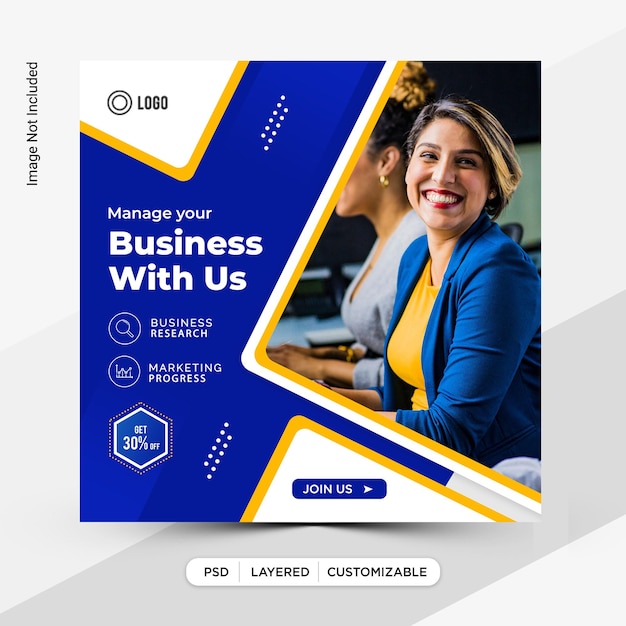 Business instagram social media post design