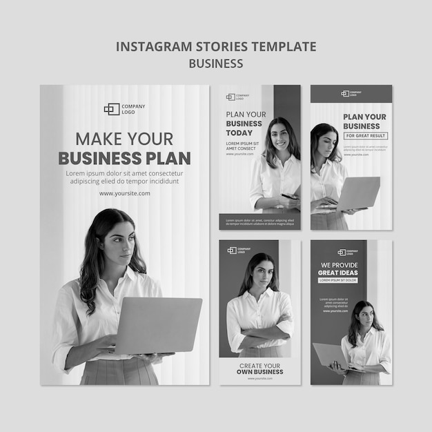 PSD business instagram stories