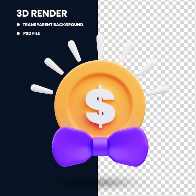 Business investor, 3d rendering illustration