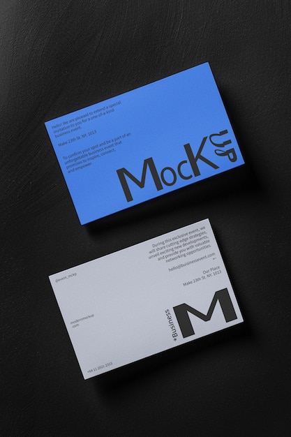 Business invitation and business card