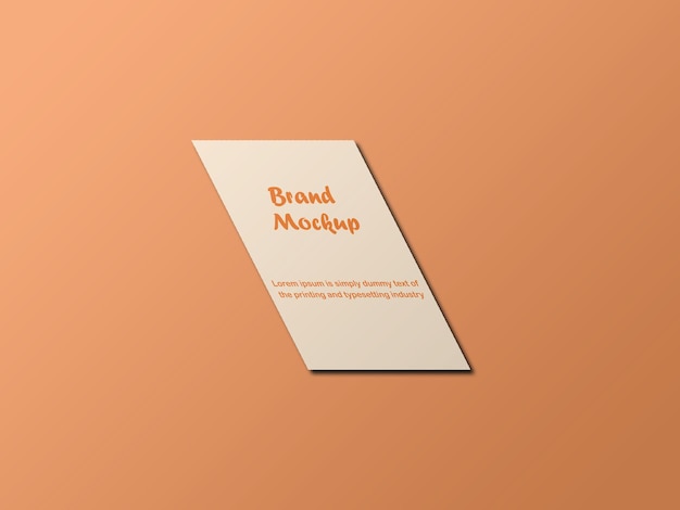 Business letterhead mockup design