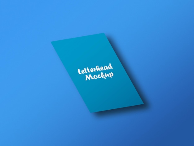 Business letterhead mockup design