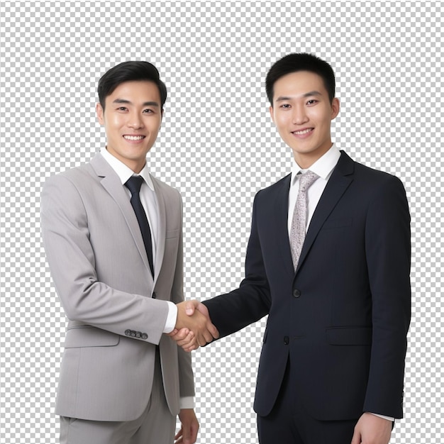 PSD business man shake hand