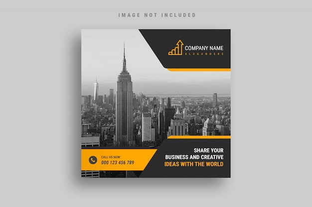 PSD business and marketing agency banner template