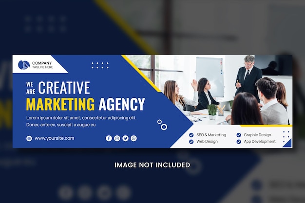 business marketing banner social template