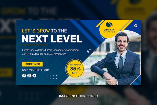Business Marketing banner social template