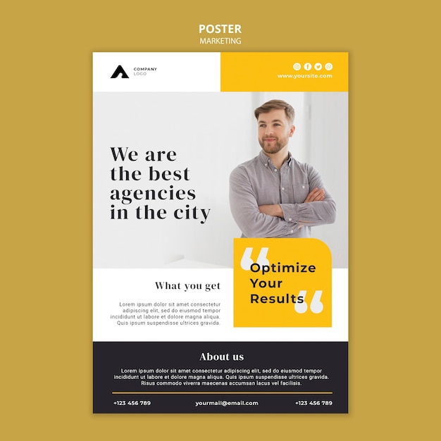 business marketing poster template
