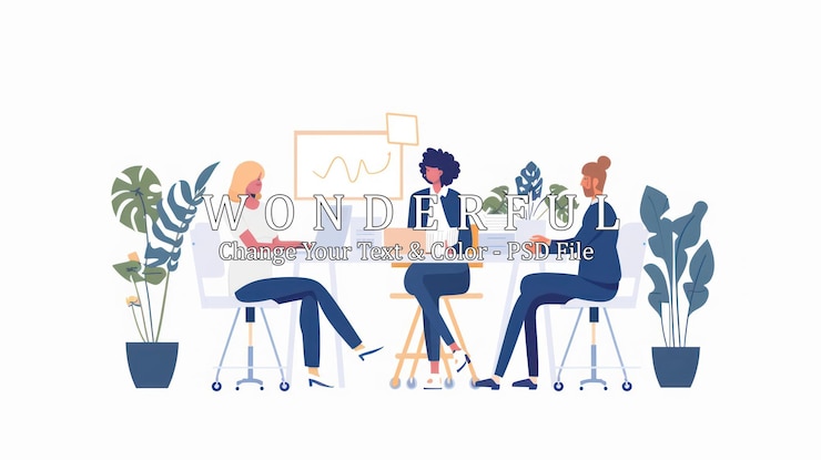 PSD business meeting illustration