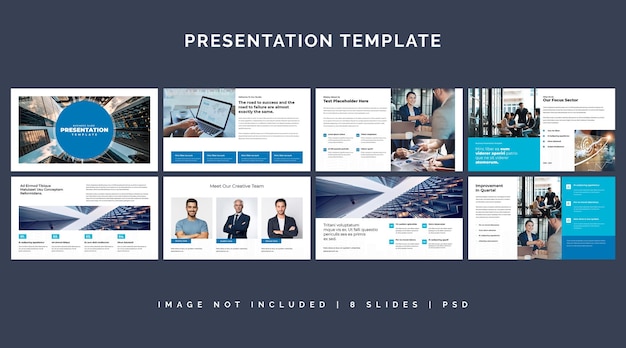 PSD business minimal slides presentation template