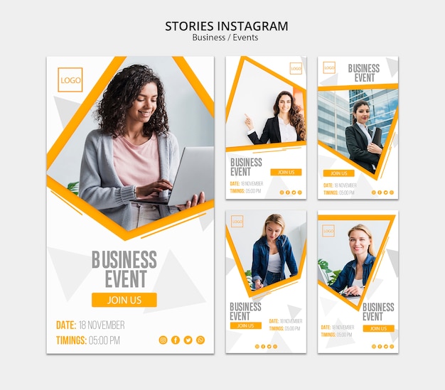 Business online design for instagram stories