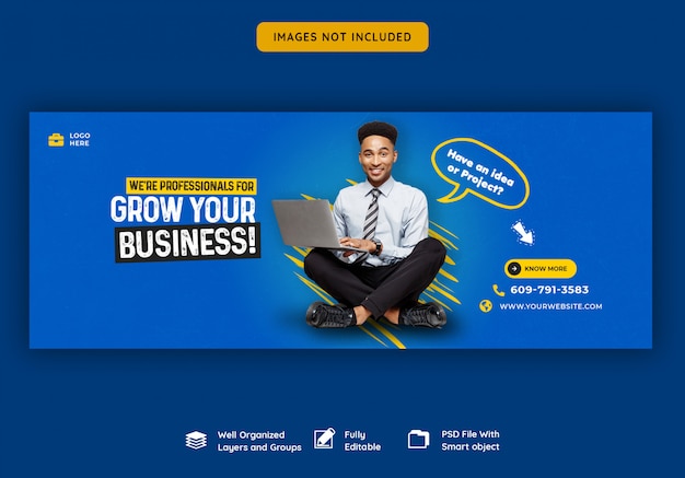 Business promotion and corporate facebook cover template