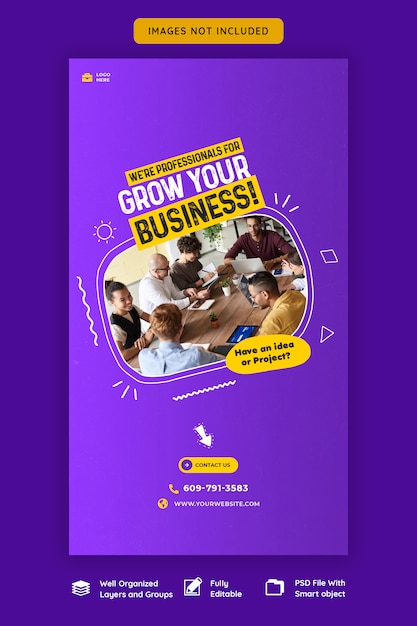 Business promotion and corporate instagram story template