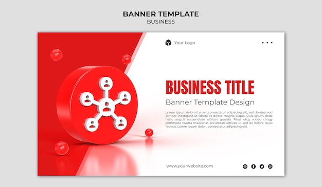 Business promotion and corporate social media banner template