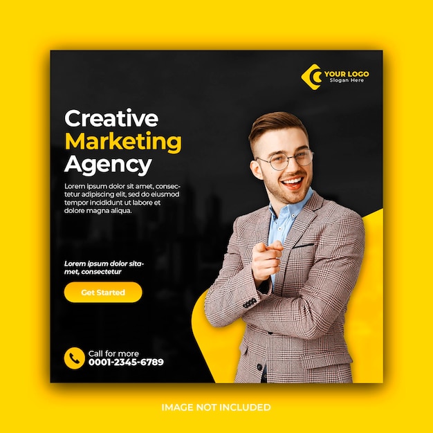 Business promotion and corporate social media banner template