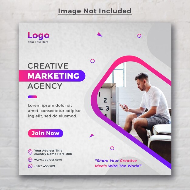 business promotion and corporate social media banner template