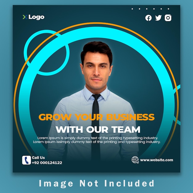 business promotion and corporate social media banner template