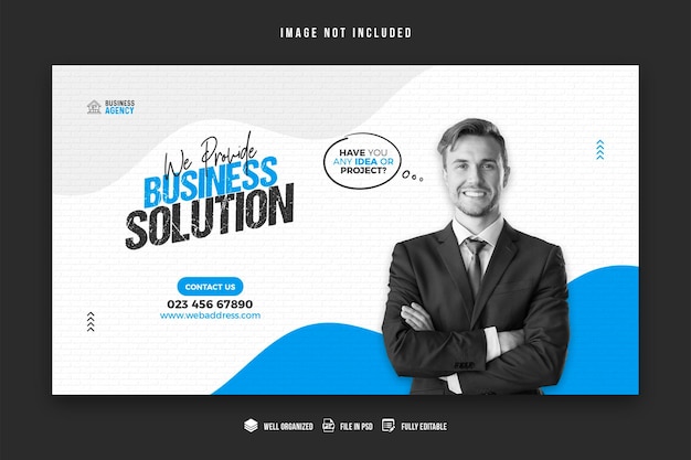 business promotion and corporate web banner design template