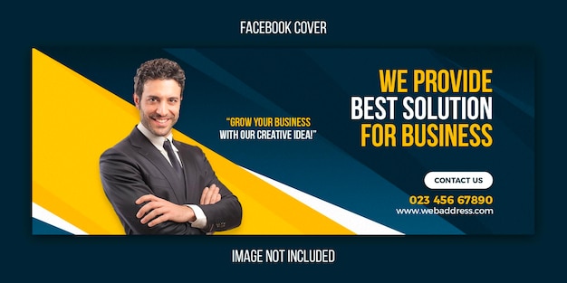 Business promotion and creative facebook cover template