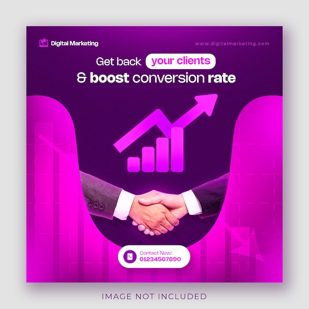 business promotion marketing agency and corporate social media instagram post banner
