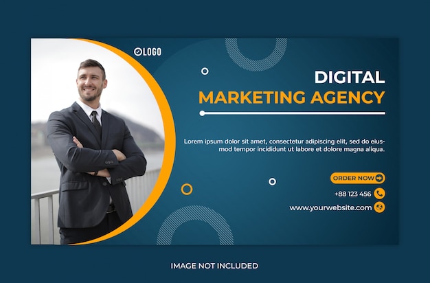 PSD business promotion web banner template