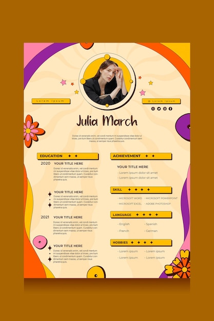 Business Retro CV Template