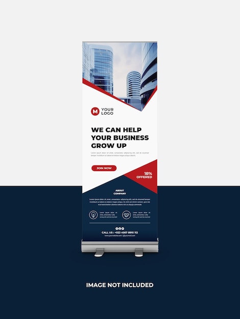 PSD business roll up banner template design