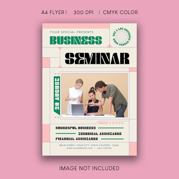 PSD business seminar flyer