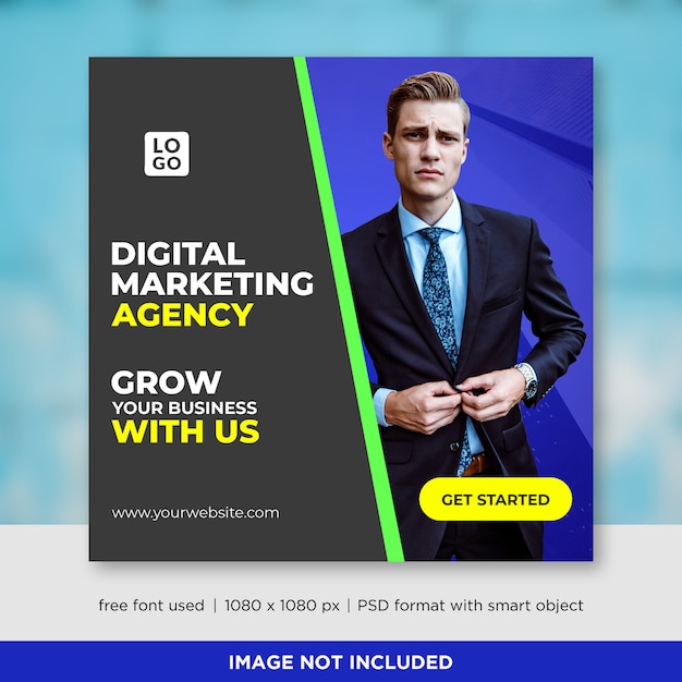 PSD business social media banner template