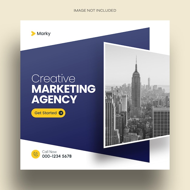 Business social media post design template