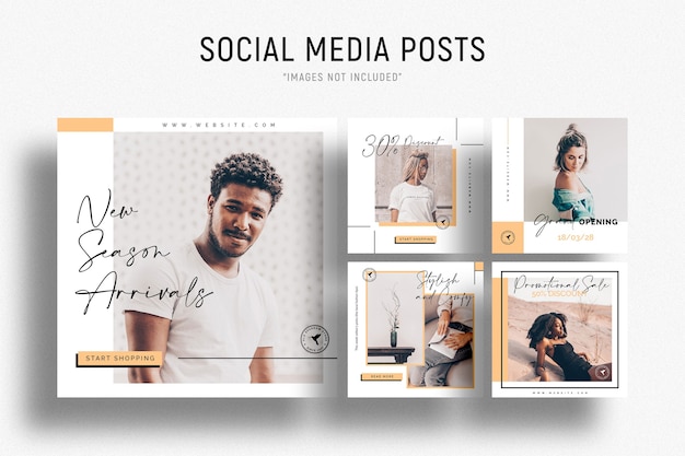 Business social media post template