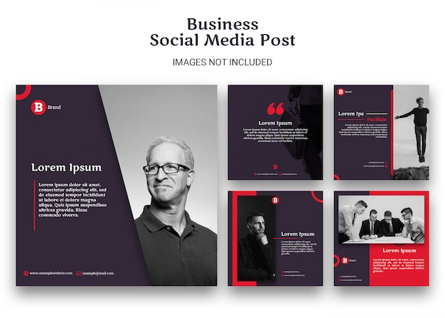 PSD business social media post template