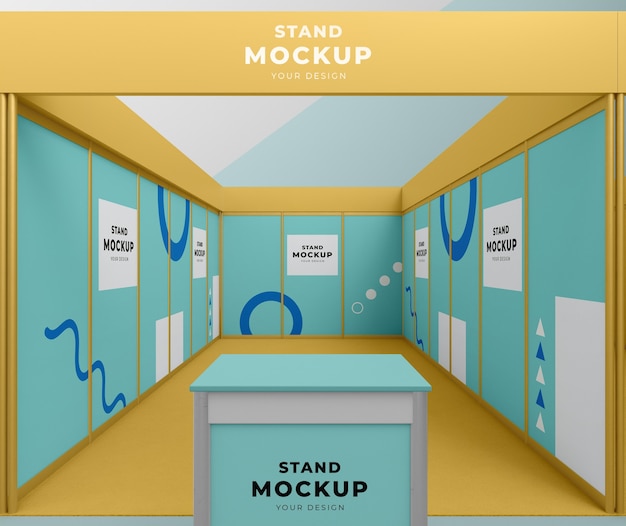 Business stand and booth mock-up