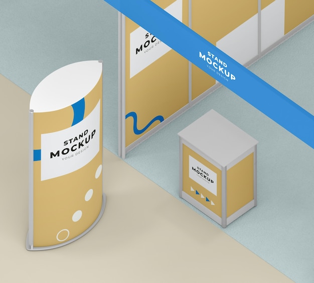 PSD business stand and booth mock-up