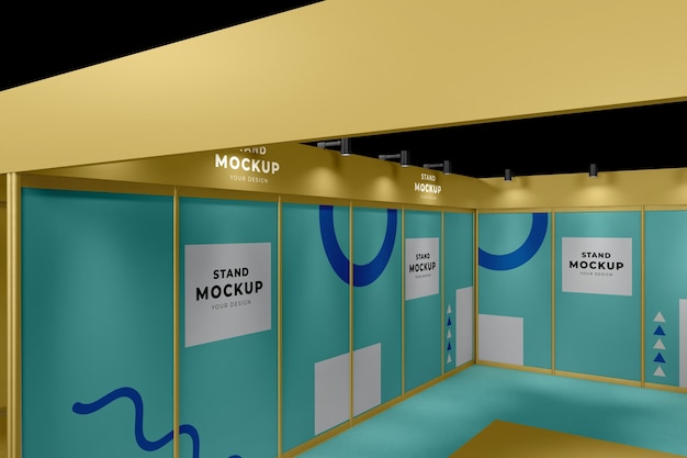 business stand and booth mock-up
