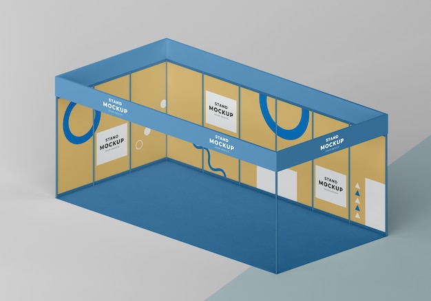 Business stand and booth mock-up