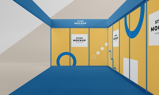 Business stand and booth mock-up