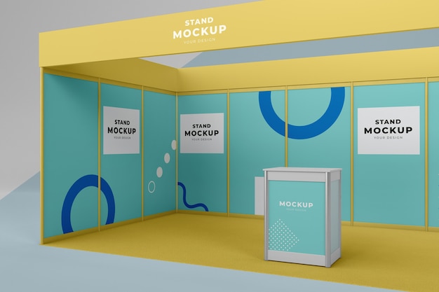 Business stand and booth mock-up