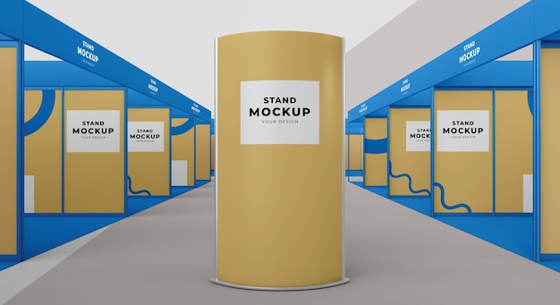 PSD business stand and booth mock-up