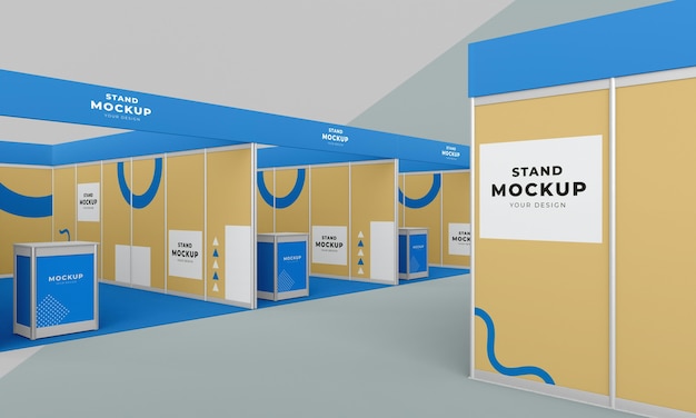 Business stand and booth mock-up